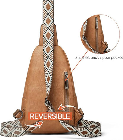 Sling Bag Crossbody Bags for Women Small Cross Body Bag Fanny Packs Chest Sling Purse for Daily Travel Leisure Sport