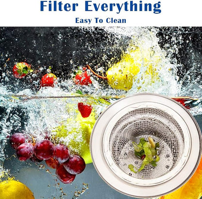 40 pcs Heavy Duty Stainless Steel Slop Basket Filter Trap, 2.75" Top / 1" Mesh - Image 5