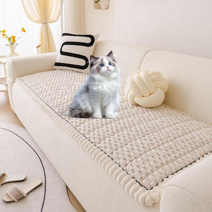 OTOB Couch Covers for Dogs Washable, Non Slip Plush Fuzzy Sofa Slipcovers Dog by OTOB
