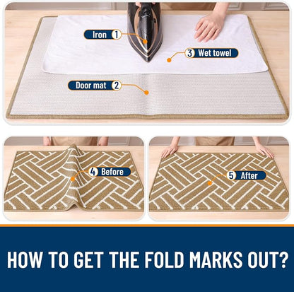 OLANLY Indoor Door Mat, 48x32 Inch, Dirt Resistant and Absorbent, Non-Slip - Image 7