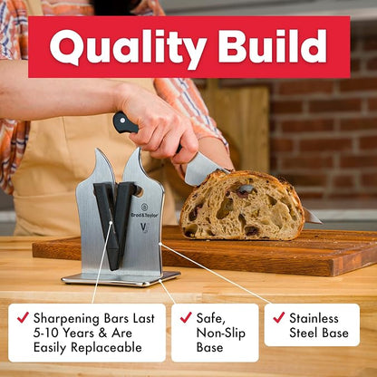 Brod & Taylor VG2 Professional Knife Sharpener | 3-Action Tungsten Carbide - Image 7