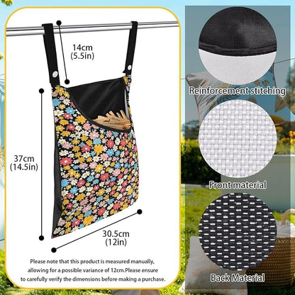 Clothes Pin Hanging Bag, Large Capacity Clothespin Bag - Image 6