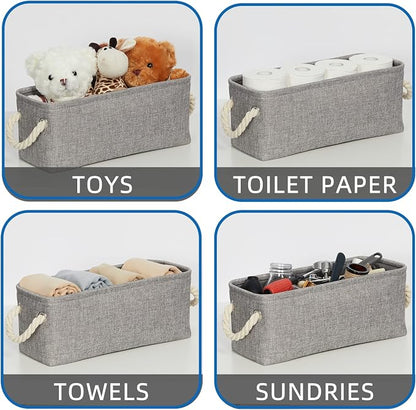 Temary Small Storage Baskets for Organizing, Narrow Baskets for Storage Toilet - Image 5