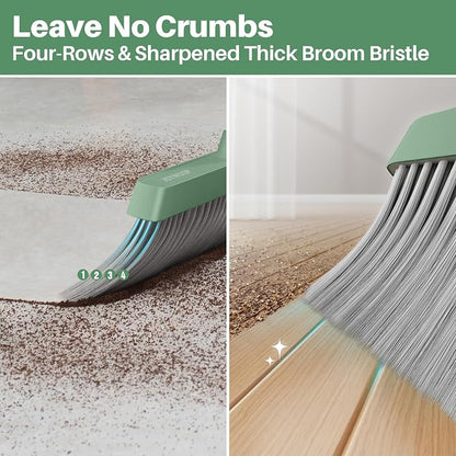 JOYMOOP Dark Teal Green Broom and Dustpan Set - Image 5