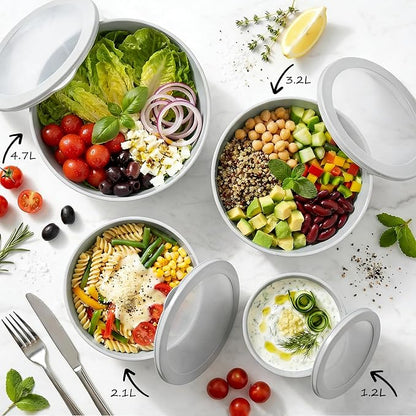 BoxedHome Nesting Plastic Mixing Bowls, BPA-Free Plastic, Microwave and - Image 11