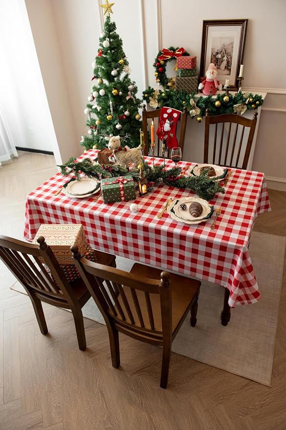 Classic Gingham Tablecloth Fabric - Image 2