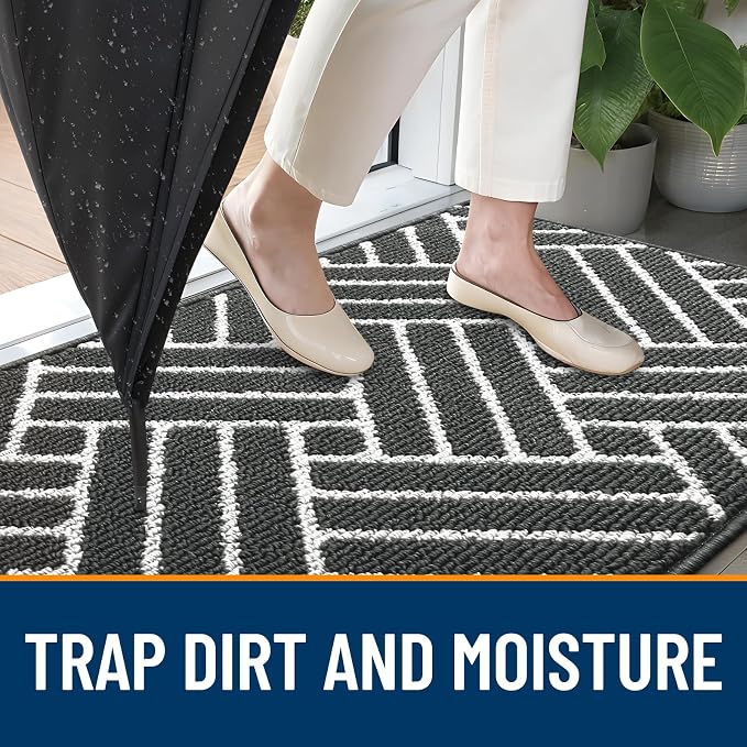 OLANLY Indoor Door Mat, 48x32 Inch, Dirt Resistant and Absorbent, Non-Slip - Image 2