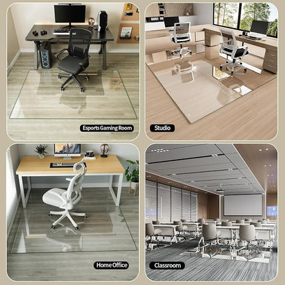 Koonmi Tempered Glass Chair Mat - Image 7