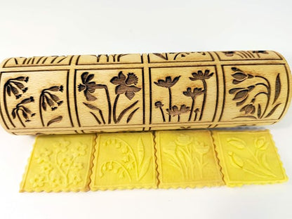 SPRING FLOWERS Embossing Rolling Pin - Image 7