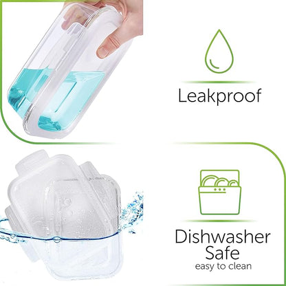 PrepNaturals 8 Pack 36 Oz Glass Meal Prep Containers - Image 4
