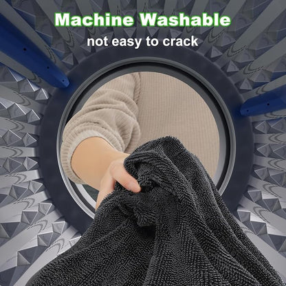 JOYMOOP Microfiber Towels for Cars, Dark Gray Reusable Car Towel, Quick Drying - Image 7