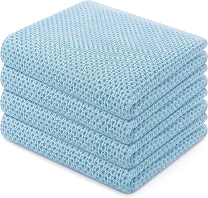 Homaxy 100% Cotton Waffle Weave Kitchen Dish Towels, Ultra Soft Absorbent Quick by Homaxy