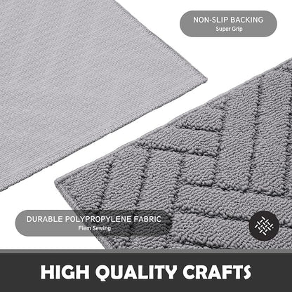 Door Mat Indoor, Non-Slip Rubber Backing Entry Rug & Door Mats, Low-Profile - Image 4
