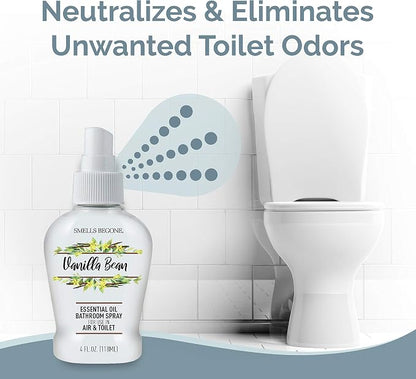 SMELLS BEGONE 4 oz Essential Oil Air Freshener Bathroom Spray - Image 2
