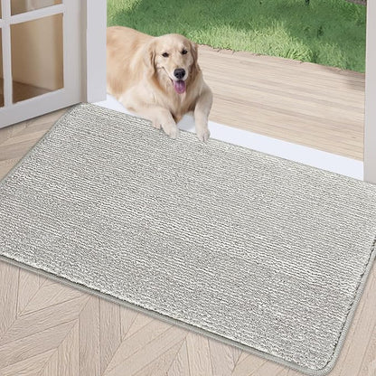 REFETONE Indoor Doormat, Front Door Mat 32"x48" Absorbent Rubber Backing Non by Refetone