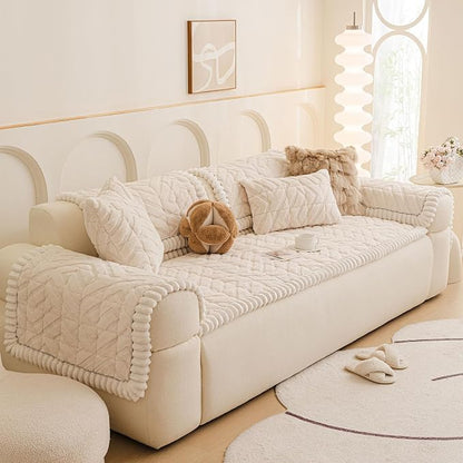 OTOB All Season Couch Cover for Dogs Washable, Non Slip Fuzzy Plush Pet Couch - Image 9