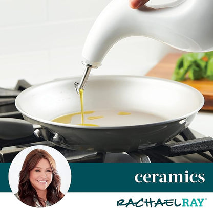 Rachael Ray Ceramic EVOO Oil and Vinegar Dispensing Bottle - Image 6
