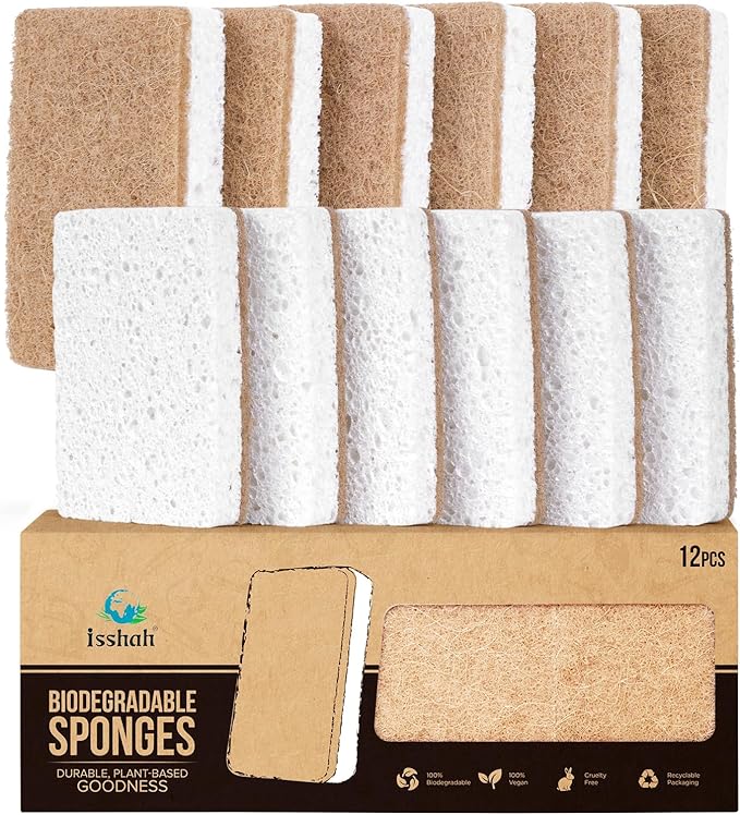 Isshah Plant-Based Kitchen Sponges by Isshah