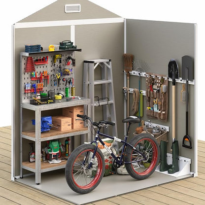 UDPATIO Outdoor Storage Shed 6x4.5 FT, Plastic Resin Outside Sheds & Outdoor - Image 2