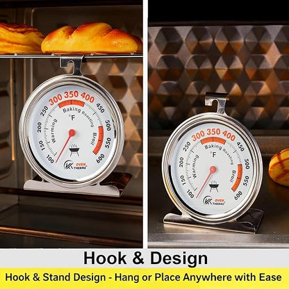 2.64" Oven Thermometer 100-600°F Kitchen Cooking Thermometer Instant Read - Image 3