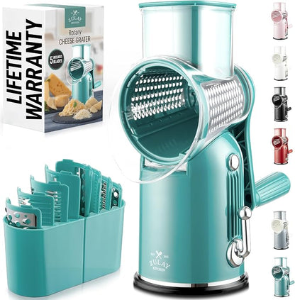 Zulay Kitchen Rotary Cheese Grater 5 Blade Cheese Shredder by ZulayKitchen