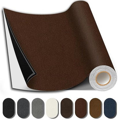 Suede Repair Patch, 17X158 Inch Fabric Large Repair Tape, Self-Adhesive Patches by SHAGOOM