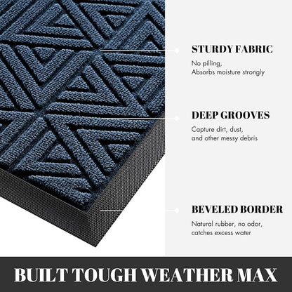 Yimobra Extra Large Door Mat 60x32, All-Weather Waterproof Non-Slip Welcome - Image 4