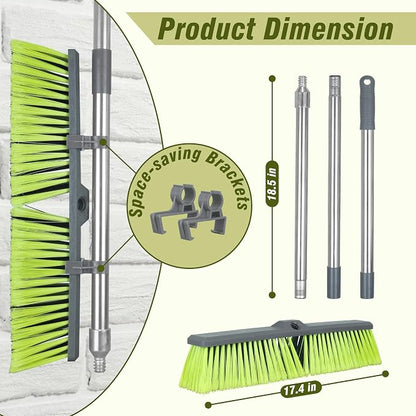 PHYEX 18" Push Broom with 47" Long Handle - Image 2