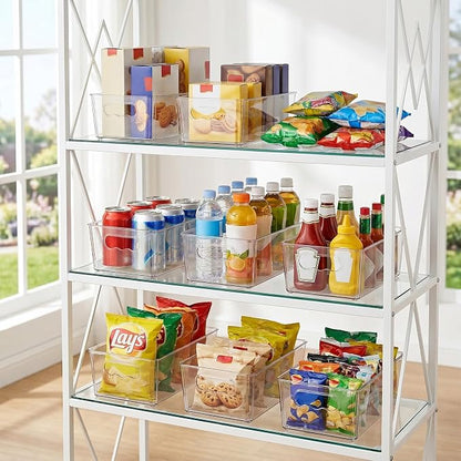 Vtopmart 4pcs Clear Organizers and Storage Bins, Plastic Storage Containers - Image 7