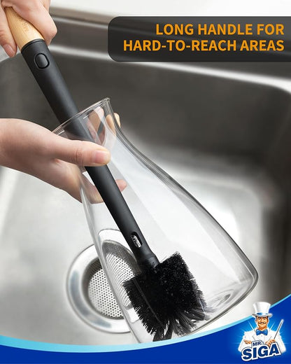 MR.SIGA Water Bottle Brush and Straw Cleaner Brush, Long Handle Bottle Cleaner - Image 5