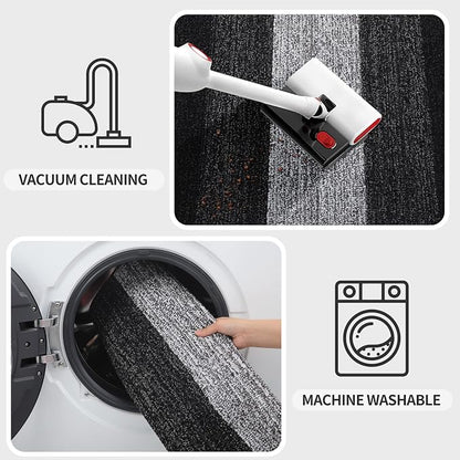 Kitinjoy Indoor Outdoor Door Mat, 47x24 Non-Slip Absorbent Dirt Trapper - Image 5