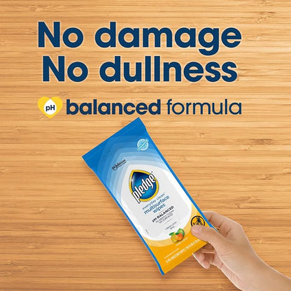 Pledge Multisurface Cleaning Wipes, pH Balanced, Fresh Citrus - Image 4