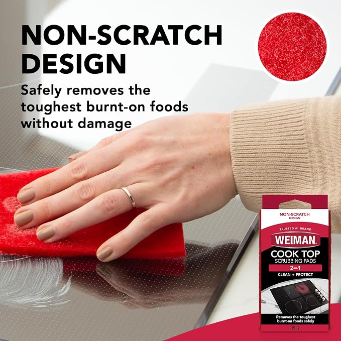Weiman Products Cook Top Scrubbing Pad, 6 Per Case - Image 5