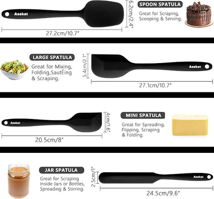 Anaeat 4 Piece Silicone Spatula Set - Image 6