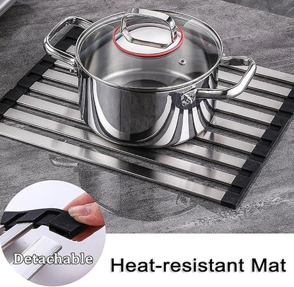 Foldable Dish Drying Rack for Kitchen Sink, Over The Sink Dish Drying Rack - Image 4