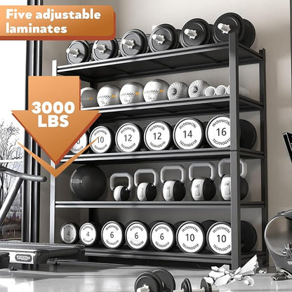 48.2" W Garage Shelving 3000LBS Storage Shelves Heavy Duty Garage Storage - Image 4