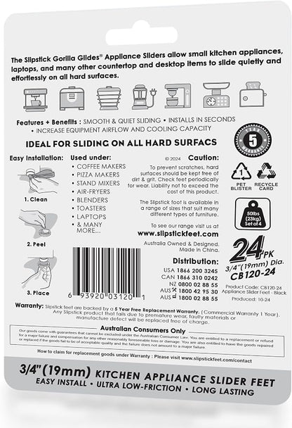 Slipstick GorillaGlides Kitchen Appliance Sliders Self Adhesive Countertop - Image 5