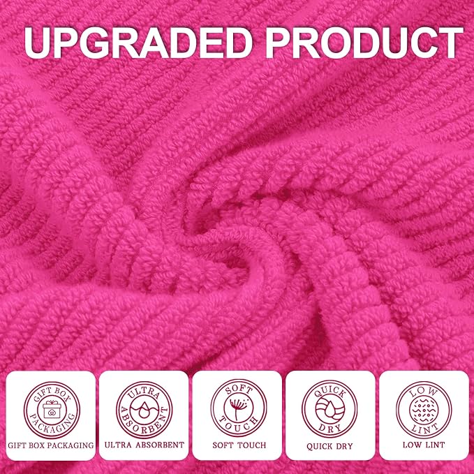 Hot Pink Towels - Image 2