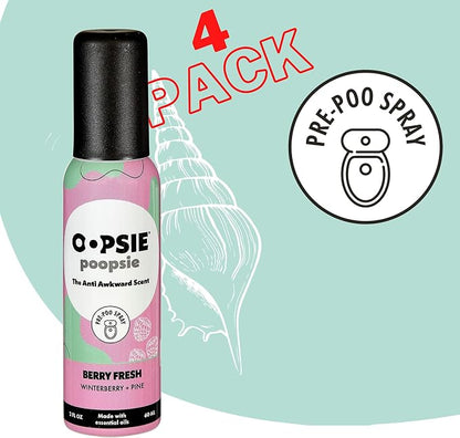 OOPSIE POOPSIE - Berry Fresh Before & After You Go Toilet Spray 2oz - Portable - Image 3