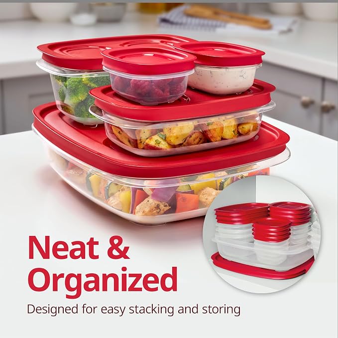 Rubbermaid EasyStore Containers, 44-Piece Set, Food Storage Containers - Image 2