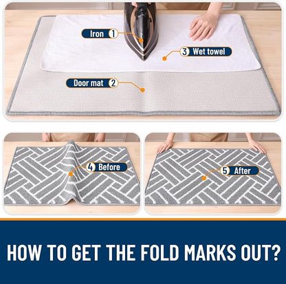 OLANLY Indoor Door Mat, 32x20 Inch, Dirt Resistant and Absorbent, Non-Slip - Image 8