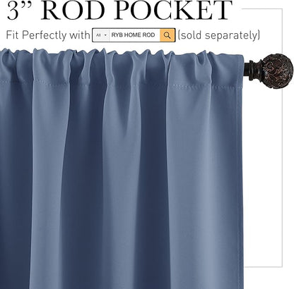 RYB HOME RV Camper Door Window Curtains -Blackout Privacy Curtains & Drapes - Image 2