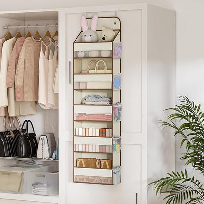LAMU 5 Tier Over the Door Organizer Hanging, 5 Large Pockets and 10 Side - Image 9