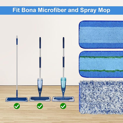 8 Pack Microfiber Cleaning Pad for Bona Mop Hardwood & Hard Surface Floors Dry - Image 5