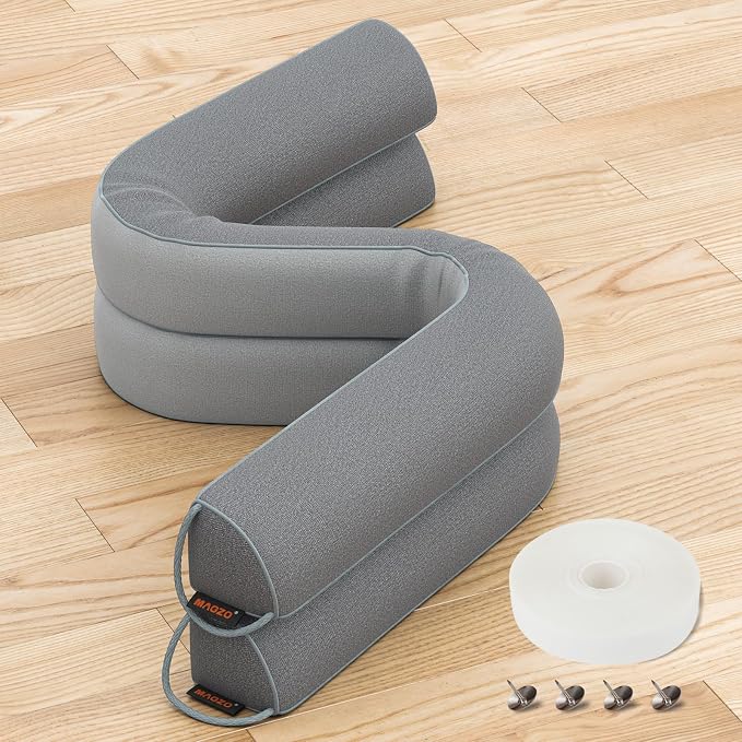 MAGZO Door Draft Stopper 36 Inches, 2 Pack Weighted Triangular Door Snake - Image 2