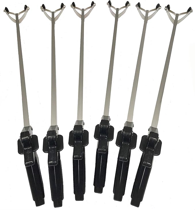 ArcMate EZ Reacher - Heavy Duty Grab-It Reaching Tool - Grabber Reacher with 4.5 Inch Jaws, Can Lift a Dime to 8 lb. Brick, Lightweight, Sturdy, Ideal for Commercial, Maintenance, Seniors, 40", 6 Pack