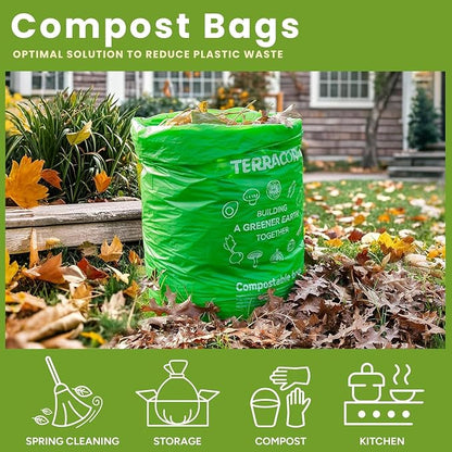 13 Gallon Compostable Trash Bags, 40 Bags Compost Bags - Image 5