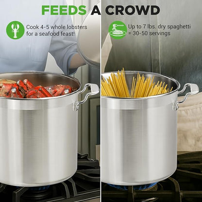 NutriChef Stainless Steel Stock Pot - Image 4