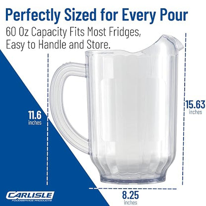 Carlisle FoodService Products Versapour Clear Pitcher Tall Pitcher - Image 4