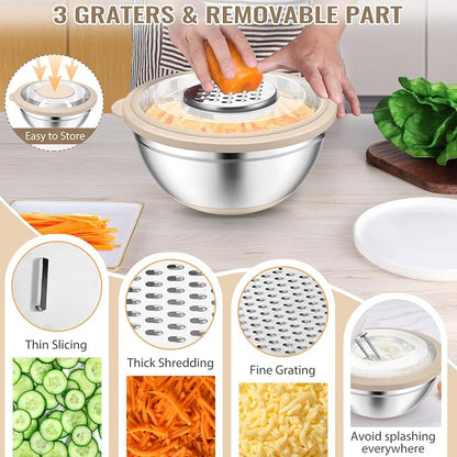 P&P CHEF 4-In-1 Stainless Steel Colander - Image 4